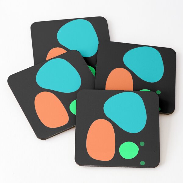 Item preview, ABSTRACT GEOMETRIC CIRCLES, MINIMALIST COLORFUL ART designed and sold by corner-shop.