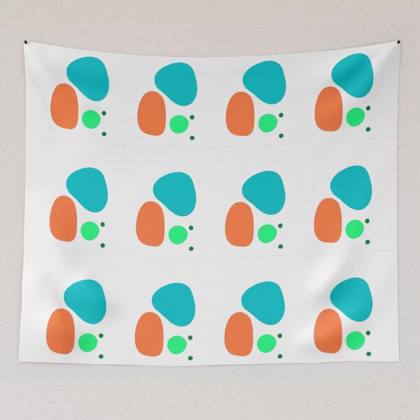 Item preview, ABSTRACT GEOMETRIC CIRCLES, MINIMALIST COLORFUL ART designed and sold by corner-shop.