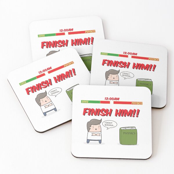 Item preview, Finish Him Physics Book designed and sold by printadorable.