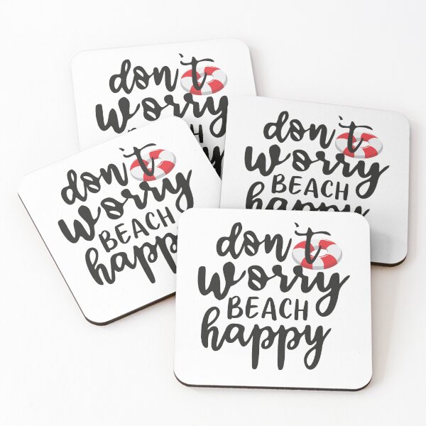 Item preview, BE HAPPY / BEACH HAPPY designed and sold by Carigraphie.