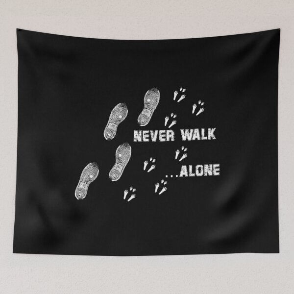 Item preview, Never walk alone bunny rabbit paw designed and sold by DerNerd.