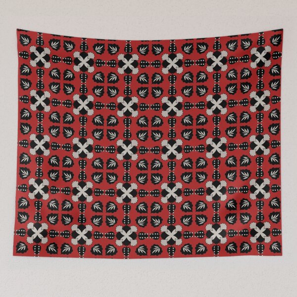 Item preview, Undecided But Sure - Classic Vintage Batik Red designed and sold by BumbleChynxBee.