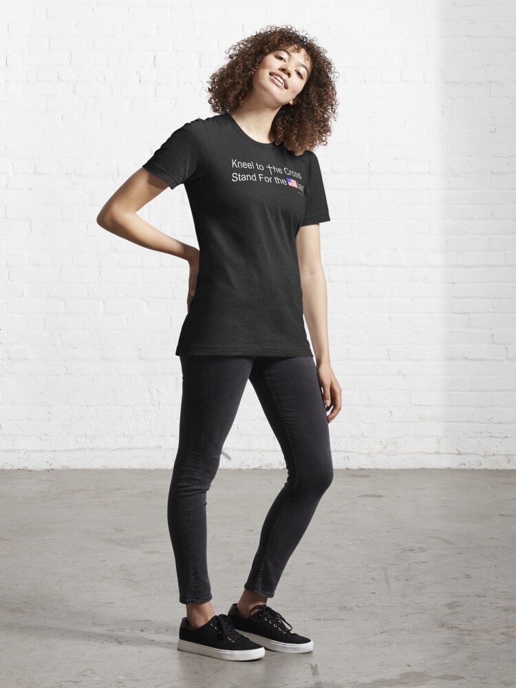 Alternate view of The Cross and The Flag Essential T-Shirt