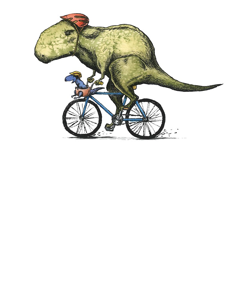 T rex Bikers Bicycle Riding Dinosaur Design Kids T Shirt for Sale by joykolitsky Redbubble