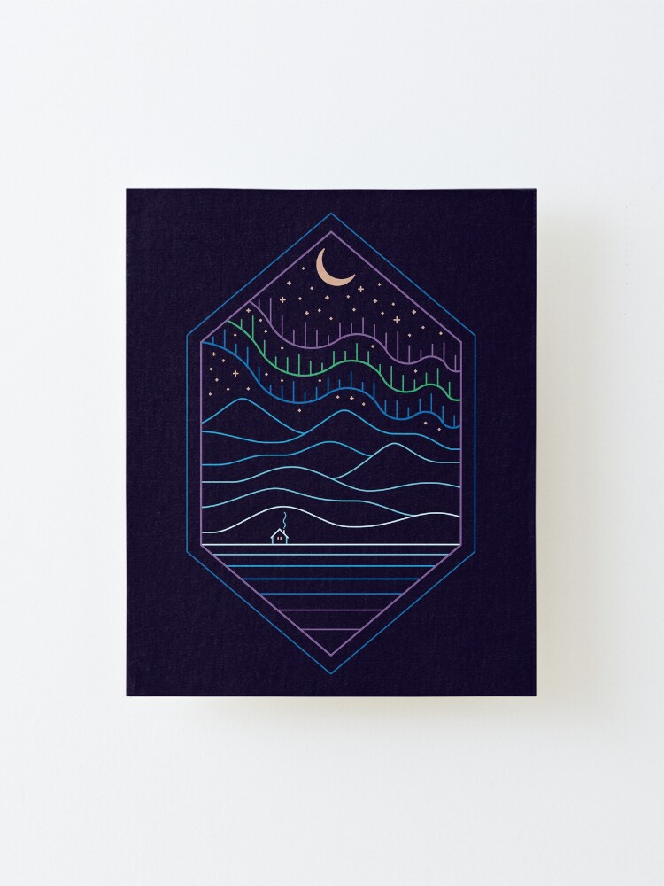 Alternate view of Lights Of The North Mounted Print