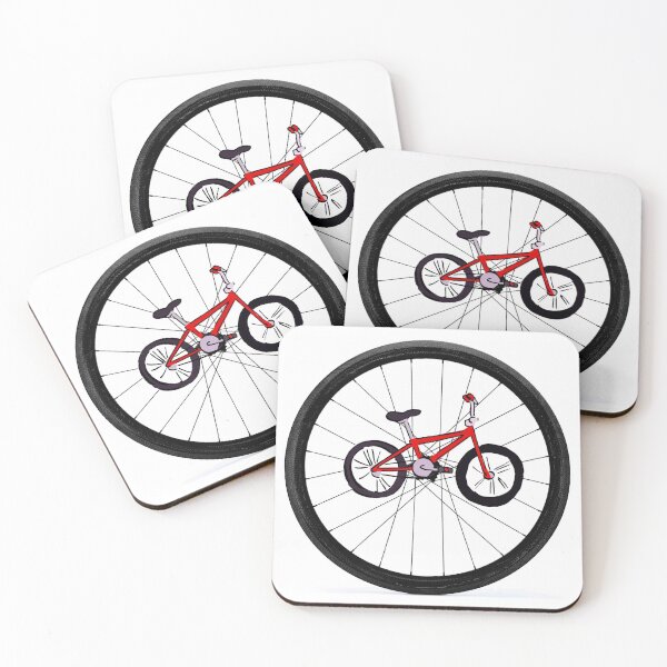 Item preview, RED BICYCLE in TIRE : Recreational Abstract Riding Print designed and sold by posterbobs.