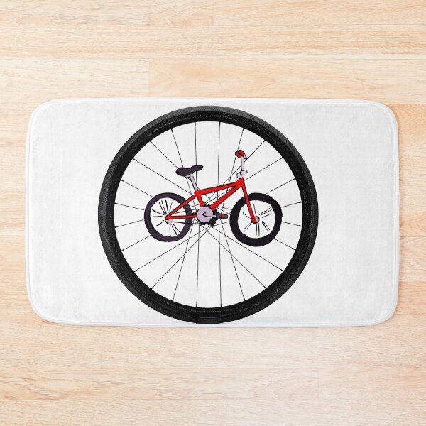 Item preview, RED BICYCLE in TIRE : Recreational Abstract Riding Print designed and sold by posterbobs.