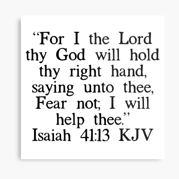 Isaiah 41 13 Wall Art | Redbubble