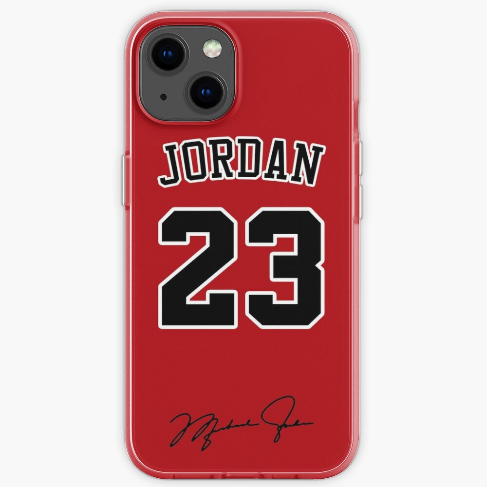 Discover Michael Jordan with 23 Number RED iPhone Case