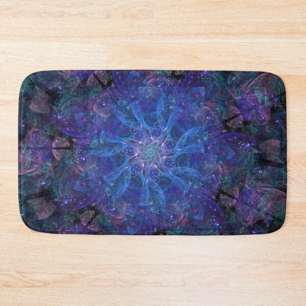 Item preview, Abstract Background Wallpaper Fractal Blue Electric Purple Pink Flower Spiral Wall Art, Home Decor, Phone Case, Mask designed and sold by TheGreekGuy.