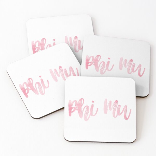 Item preview, Phi Mu Pink Watercolor designed and sold by Stickers by SoSrat.