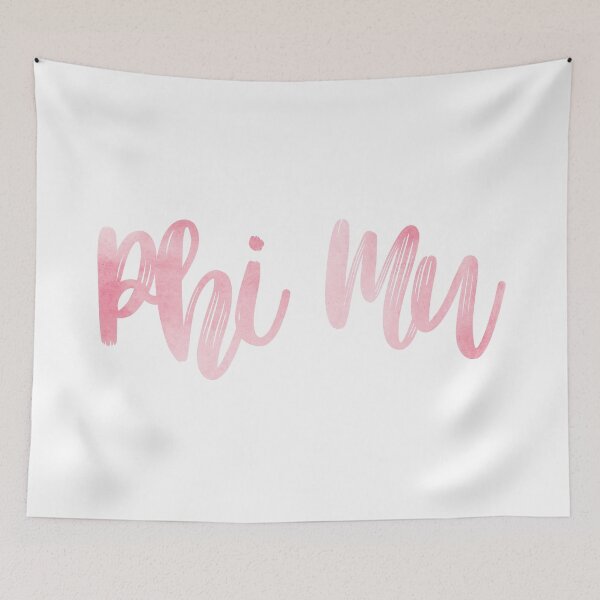 Item preview, Phi Mu Pink Watercolor designed and sold by Stickers by SoSrat.