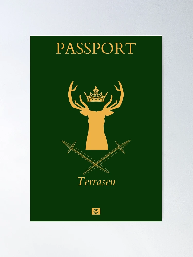 Store Throne of Glass Terrasen passport holder