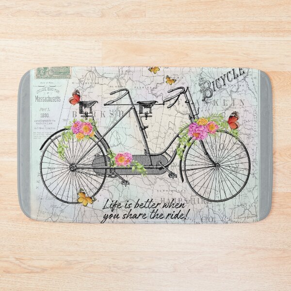 Item preview, Vintage Bicycle with Map B designed and sold by Jean Plout.