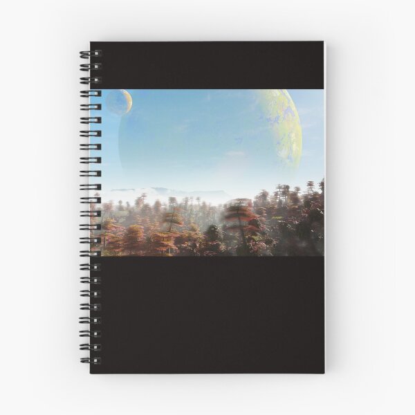 Item preview, exoplanet landscape, beautiful forest on an alien world designed and sold by DottedYeti.