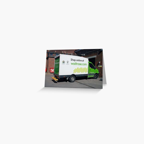 Waitrose delivery van, Tenterden Greeting Card