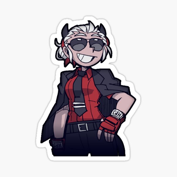Justice "The Awesome Demon" Helltaker, Stickers, Shirts, More Sticker