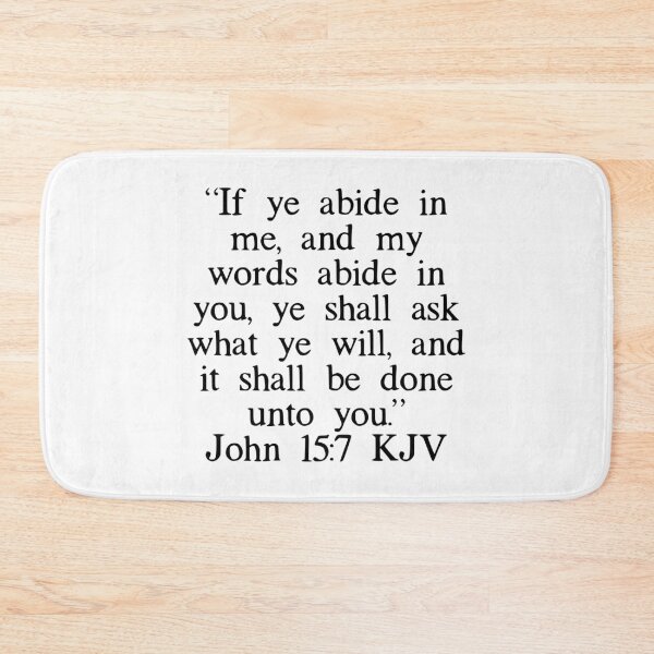 Item preview, John 15:7 KJV designed and sold by IBMClothing.
