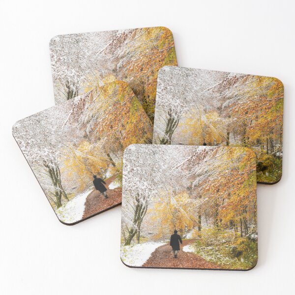 Item preview, Autumn Landscape with snow in Germany designed and sold by mhfoto.