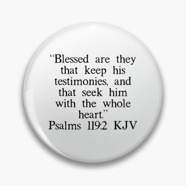 Item preview, Psalms 119:2 KJV designed and sold by IBMClothing.