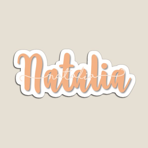 Imán «Nombre Natalia» de ebetrojas Redbubble
