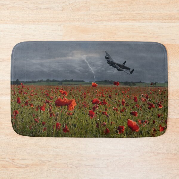 Item preview, Lancaster Bomber Over A Poppy Field designed and sold by rawshutterbug.