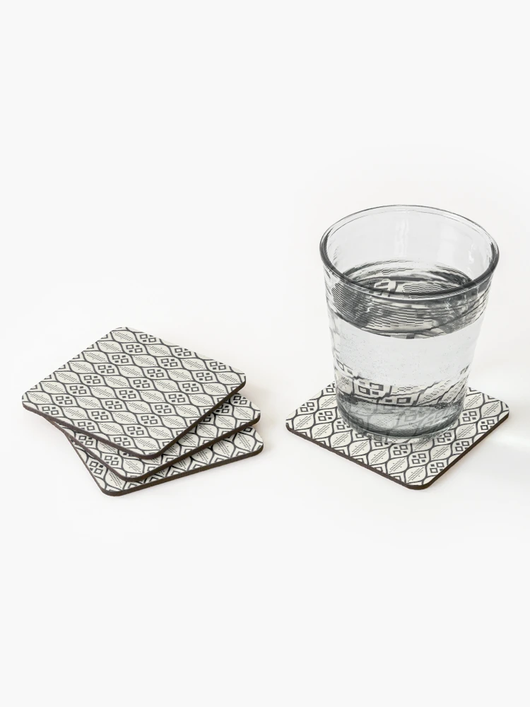 Thumbnail 2 of 5, Coasters (Set of 4), Geometric abstract pattern designed and sold by elyomys.