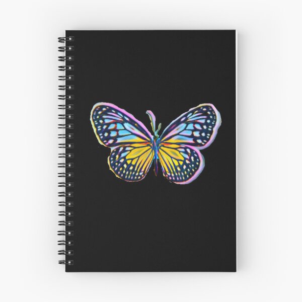 Artikelvorschau, Blauer und gelber Regenbogenfarbenschmetterling entworfen und verkauft von conceptDVS.