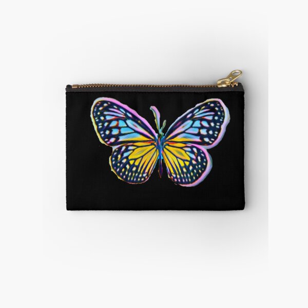 Artikelvorschau, Blauer und gelber Regenbogenfarbenschmetterling entworfen und verkauft von conceptDVS.