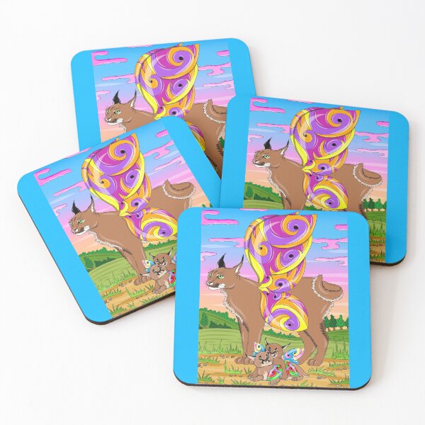 Item preview, Caracal with wings designed and sold by Melanie Jeyakkumar.