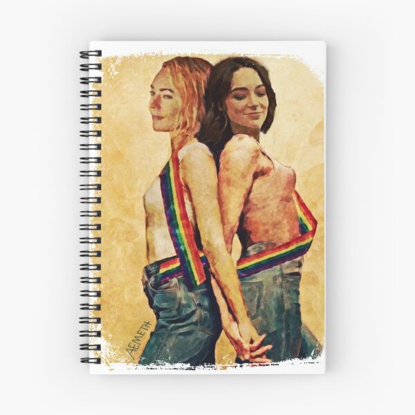 Item preview,  holding hands and wearing gay pride sashes :) designed and sold by Aemeth.