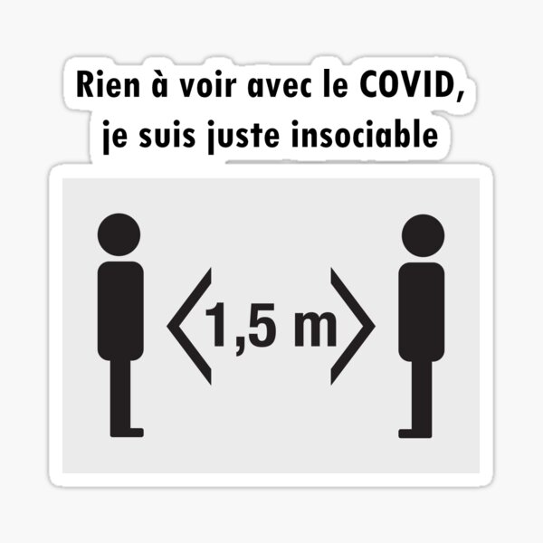 Stickers Sur Le Theme Insociable Redbubble