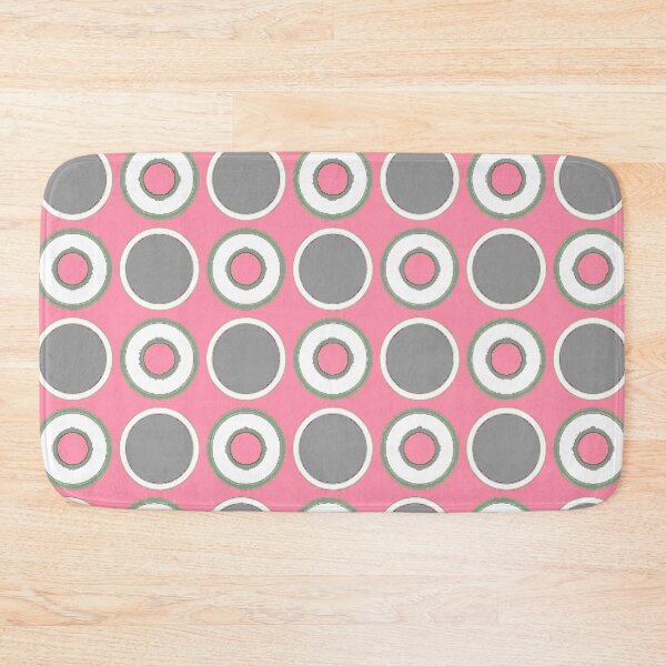 Item preview, Baker- Miller Pink |Grey Circles|Retro POLKA DOTS designed and sold by ozcushionstoo.