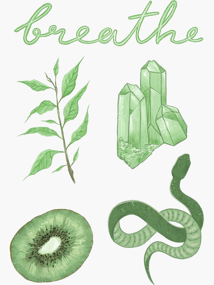  Green  Aesthetic  Sticker  Set Sticker  by jadedream Redbubble