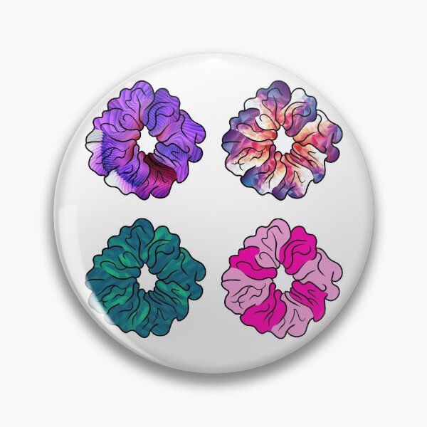Item preview, Scrunchie Sticker Packs Chic Colorful Hair Scrunchy designed and sold by laurasgallery.