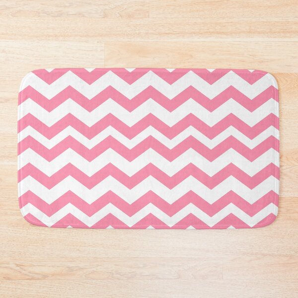 Item preview, BAKER MILLER PINK AND WHITE  CHEVRON ZIG ZAG PATTERN - BY OZCUSHIONSTOO designed and sold by ozcushionstoo.
