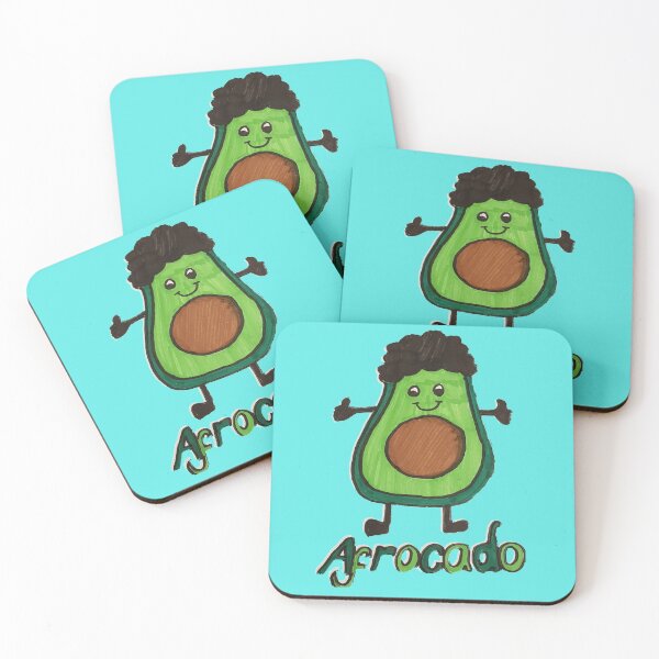 Item preview, AVOCADO WITH AN AFRO designed and sold by Redbubble_Redhead.