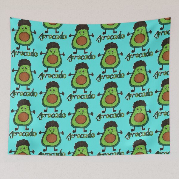 Item preview, AVOCADO WITH AN AFRO designed and sold by Redbubble_Redhead.