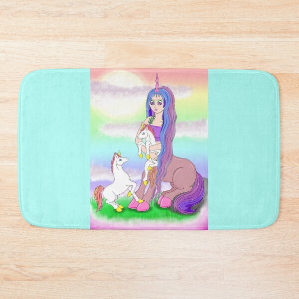 Item preview,  Centaur and unicorns rainbow sky designed and sold by Melanie Jeyakkumar.