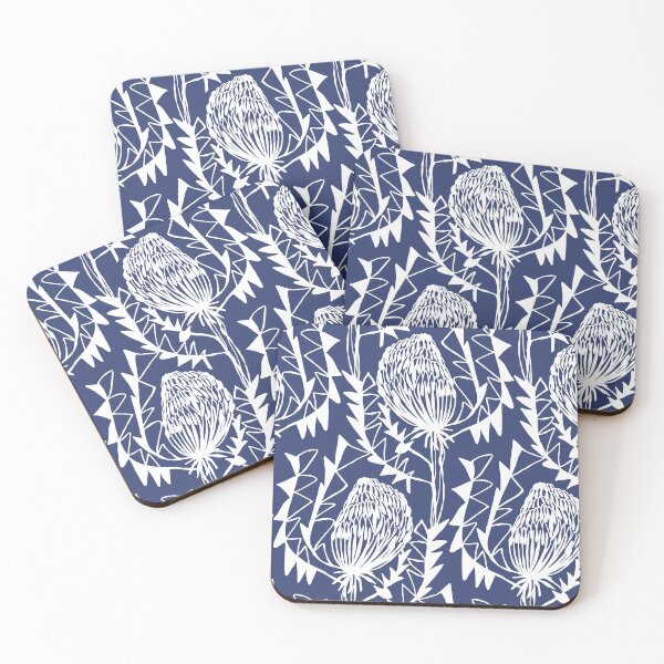 Item preview, Banksia Blue and White designed and sold by Kirsten Katz.