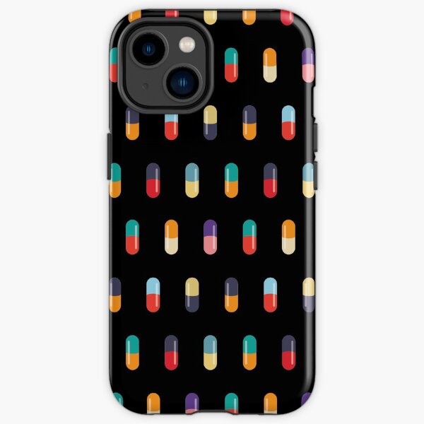 Pill-ka-dots - Black iPhone Tough Case