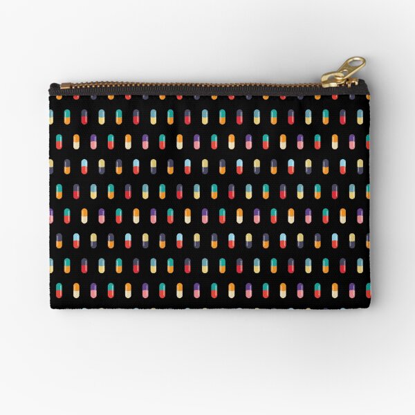 Pill-ka-dots - Black Zipper Pouch