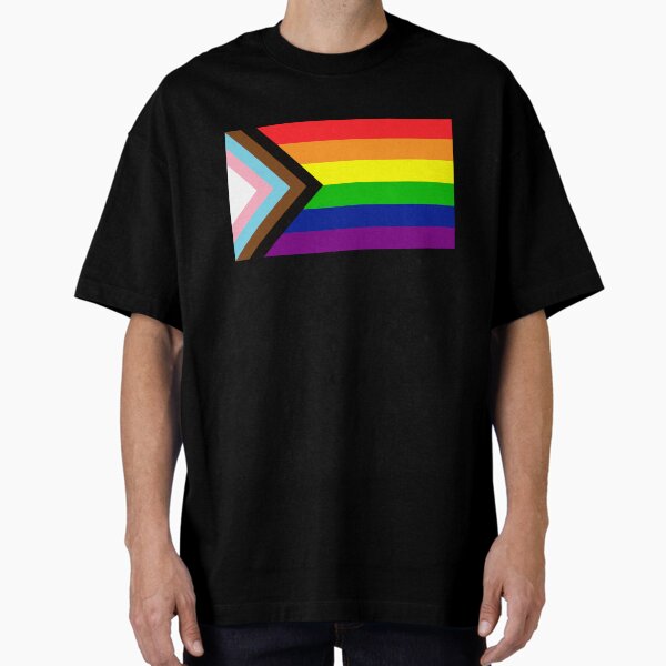 Item preview, Progress Gay Pride Flag| Gay Pride Shirt| LGBT Rainbow Tee | New Pride Flag designed and sold by YikesForever.