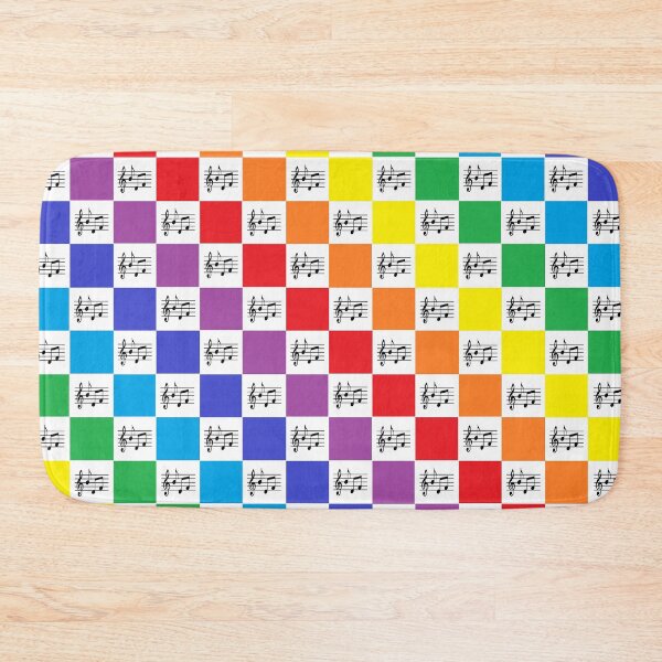 Item preview, Checkered Rainbow and Musical Notes  designed and sold by lornakay.