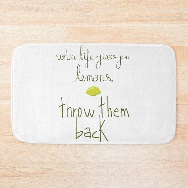 Item preview, When life gives you lemons, throw them back Caligraphy design designed and sold by cu-b3.