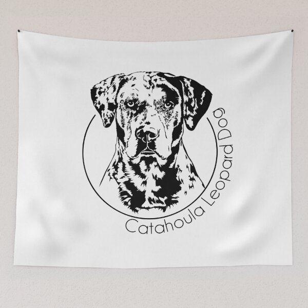Item preview, Louisiana Catahoula Leopard Dog Dog Portrait designed and sold by dogarts.