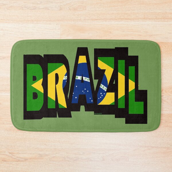 Item preview, Brazil Font with Brazilian Flag designed and sold by Havocgirl.