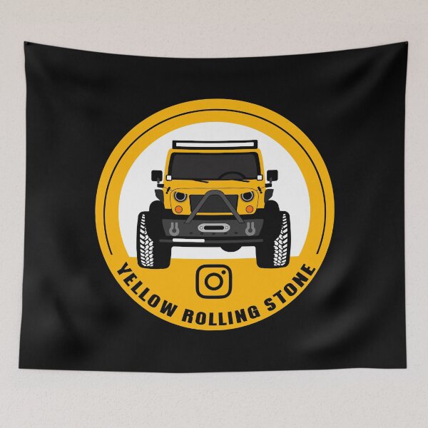 Item preview, Yellow Rolling Stone designed and sold by sojeepgirl.