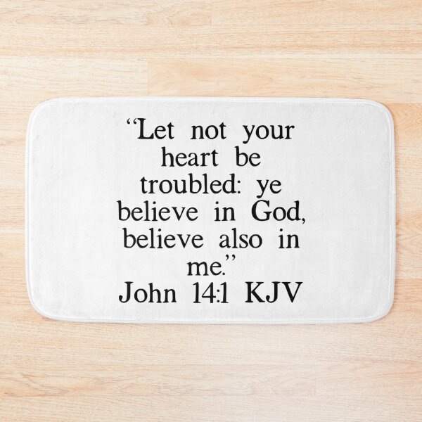 Item preview, John 14:1 KJV designed and sold by IBMClothing.