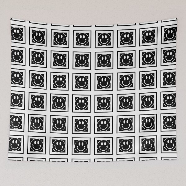 Item preview, Framed Black Happy Faces  designed and sold by lornakay.
